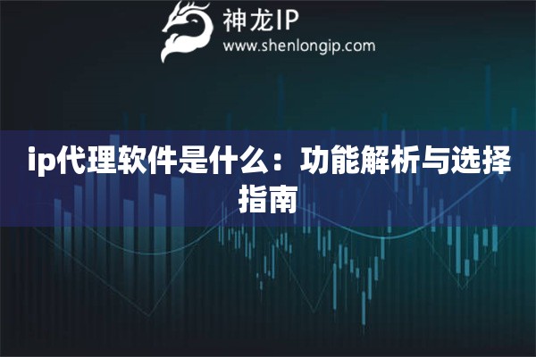 ip代理軟件是什么：功能解析與選擇指南