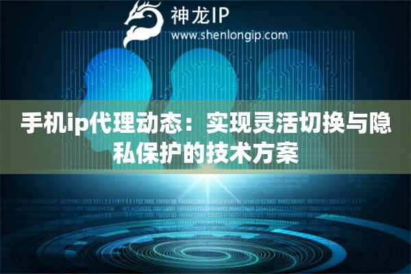 手機(jī)ip代理動(dòng)態(tài)：實(shí)現(xiàn)靈活切換與隱私保護(hù)的技術(shù)方案