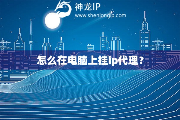 怎么在電腦上掛ip代理？