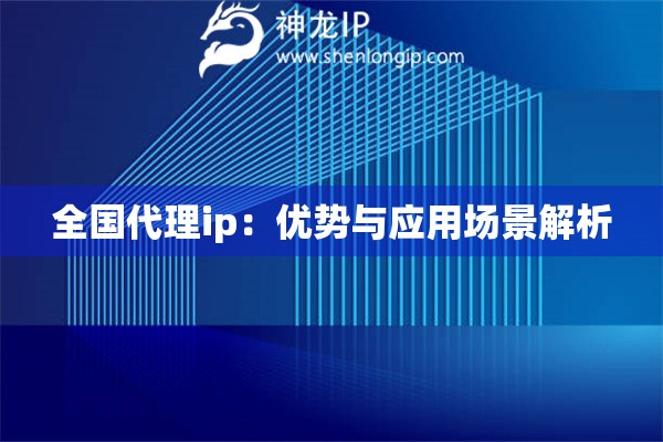 全國代理ip：優勢與應用場景解析