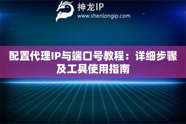 配置代理IP與端口號教程：詳細步驟及工具使用指南