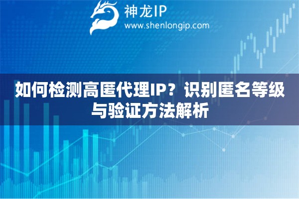 如何檢測高匿代理IP？識別匿名等級與驗證方法解析