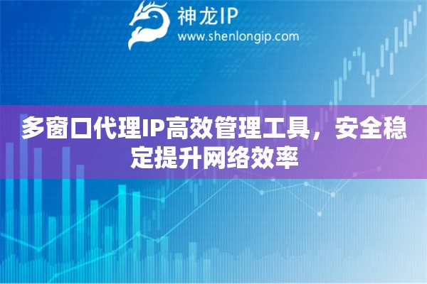 多窗口代理IP高效管理工具，安全穩(wěn)定提升網(wǎng)絡效率