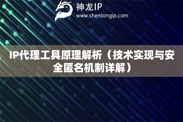 IP代理工具原理解析（技術實現與安全匿名機制詳解）