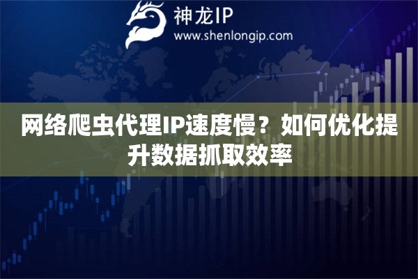 網絡爬蟲代理IP速度慢？如何優化提升數據抓取效率