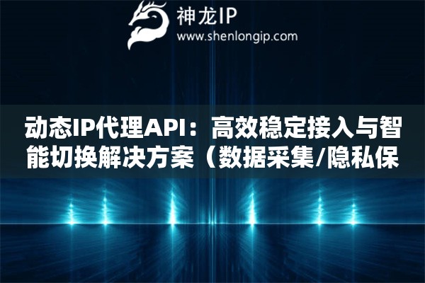 動態(tài)IP代理API：高效穩(wěn)定接入與智能切換解決方案（數(shù)據(jù)采集/隱私保護應用指南）