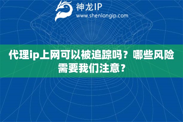 代理ip上網可以被追蹤嗎？哪些風險需要我們注意？