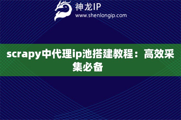 scrapy中代理ip池搭建教程：高效采集必備  