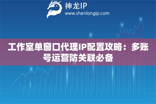 工作室單窗口代理IP配置攻略：多賬號運營防關聯必備
