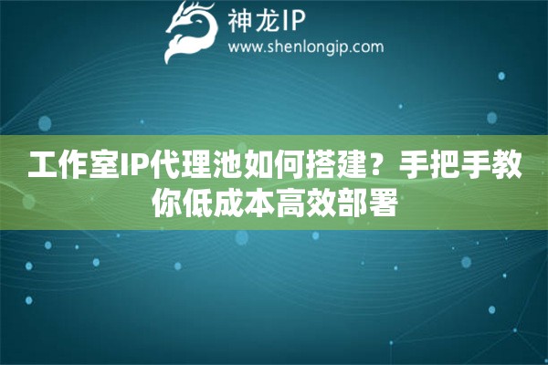 工作室IP代理池如何搭建？手把手教你低成本高效部署
