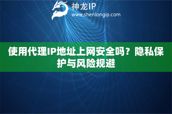 使用代理IP地址上網(wǎng)安全嗎？隱私保護(hù)與風(fēng)險(xiǎn)規(guī)避