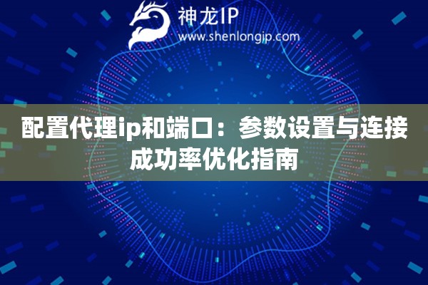 配置代理ip和端口：參數設置與連接成功率優化指南