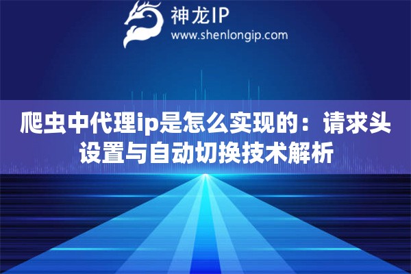 爬蟲中代理ip是怎么實(shí)現(xiàn)的：請(qǐng)求頭設(shè)置與自動(dòng)切換技術(shù)解析
