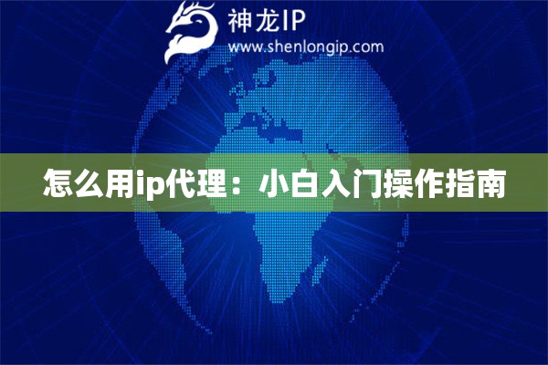 怎么用ip代理：小白入門操作指南