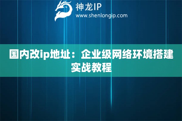 國(guó)內(nèi)改ip地址：企業(yè)級(jí)網(wǎng)絡(luò)環(huán)境搭建實(shí)戰(zhàn)教程