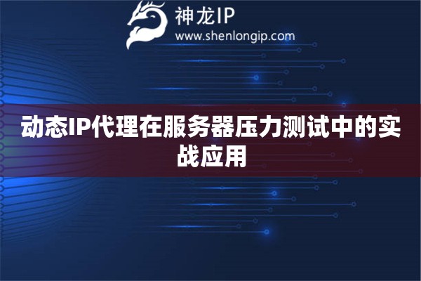 動態(tài)IP代理在服務(wù)器壓力測試中的實戰(zhàn)應(yīng)用