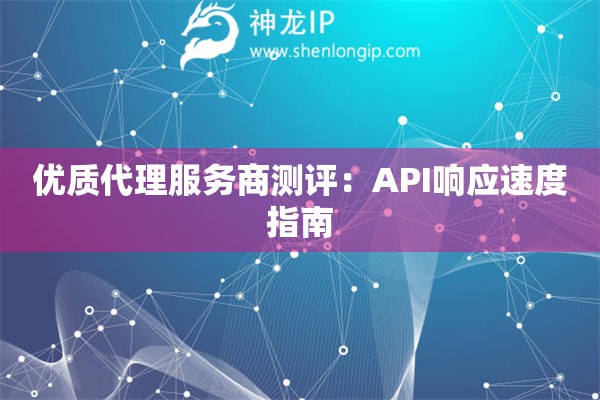 優(yōu)質代理服務商測評：API響應速度指南