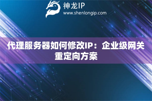 代理服務(wù)器如何修改IP：企業(yè)級網(wǎng)關(guān)重定向方案