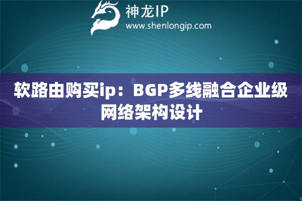 軟路由購(gòu)買ip：BGP多線融合企業(yè)級(jí)網(wǎng)絡(luò)架構(gòu)設(shè)計(jì)