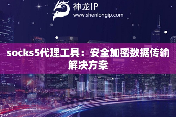socks5代理工具：安全加密數據傳輸解決方案