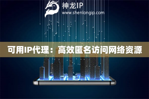 可用IP代理：高效匿名訪問網絡資源