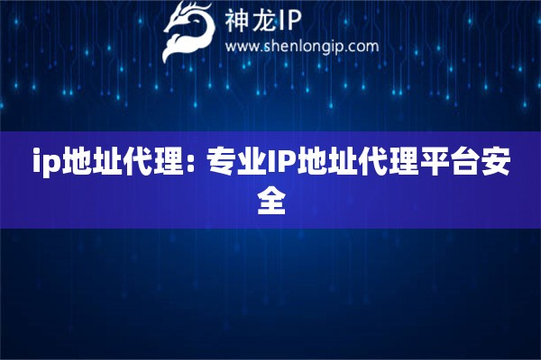 ip地址代理: 專業(yè)IP地址代理平臺(tái)安全