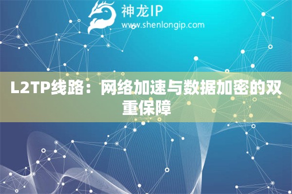 L2TP線路：網絡加速與數據加密的雙重保障