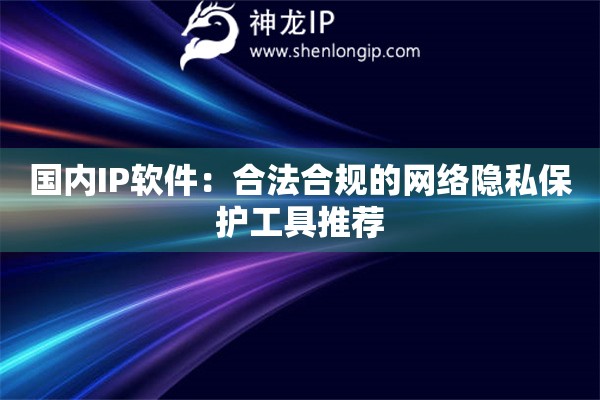 國內IP軟件：合法合規的網絡隱私保護工具推薦