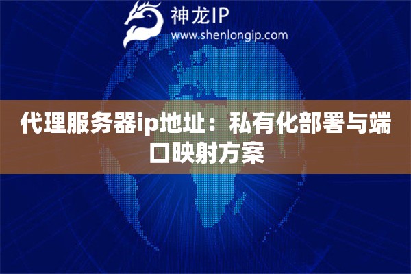代理服務器ip地址：私有化部署與端口映射方案