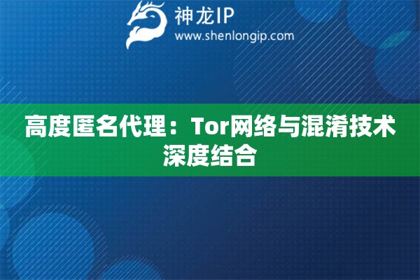 高度匿名代理：Tor網絡與混淆技術深度結合