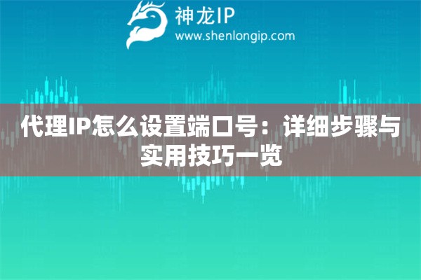 代理IP怎么設置端口號：詳細步驟與實用技巧一覽