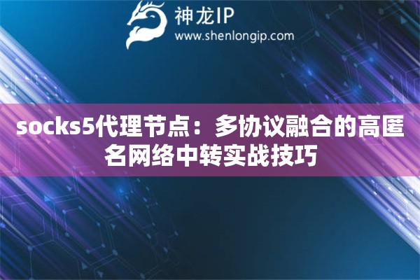 socks5代理節點：多協議融合的高匿名網絡中轉實戰技巧