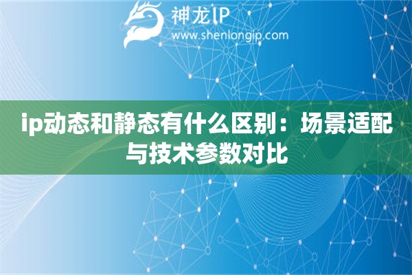 ip動態(tài)和靜態(tài)有什么區(qū)別：場景適配與技術(shù)參數(shù)對比