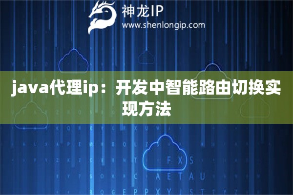 java代理ip：開發(fā)中智能路由切換實(shí)現(xiàn)方法