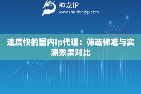 速度快的國內(nèi)ip代理：篩選標(biāo)準(zhǔn)與實(shí)測效果對比