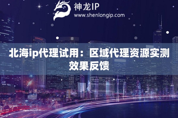 北海ip代理試用：區域代理資源實測效果反饋