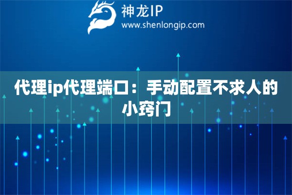 代理ip代理端口：手動配置不求人的小竅門