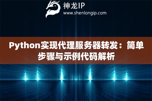 Python實現代理服務器轉發：簡單步驟與示例代碼解析