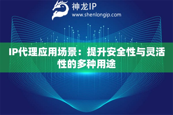 IP代理應用場景：提升安全性與靈活性的多種用途