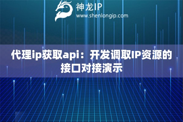 代理ip獲取api：開發(fā)調(diào)取IP資源的接口對(duì)接演示