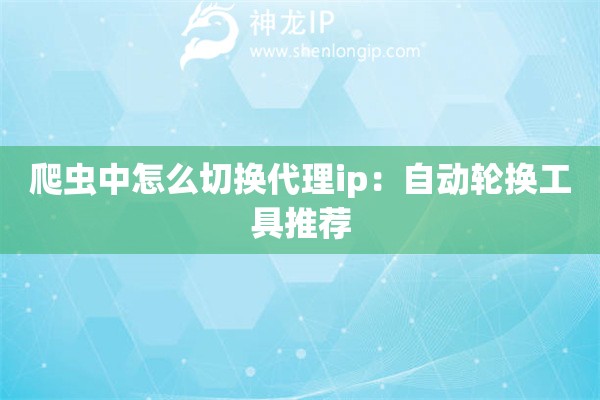 爬蟲中怎么切換代理ip：自動(dòng)輪換工具推薦