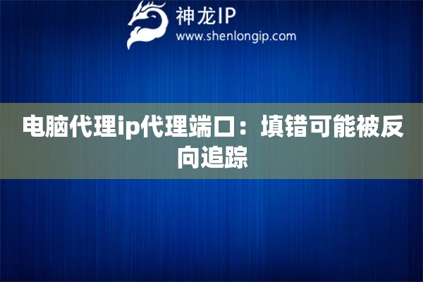 電腦代理ip代理端口：填錯(cuò)可能被反向追蹤