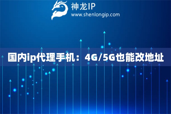 國內ip代理手機：4G/5G也能改地址