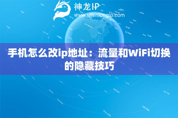 手機怎么改ip地址：流量和WiFi切換的隱藏技巧