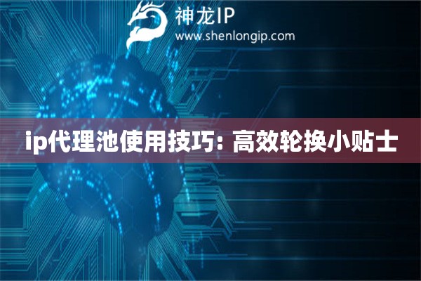 ip代理池使用技巧: 高效輪換小貼士
