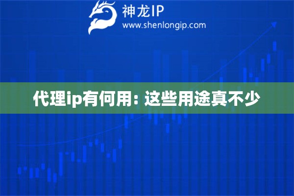 代理ip有何用: 這些用途真不少