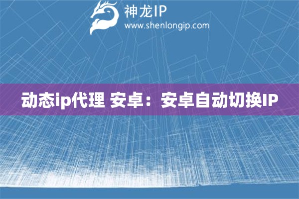 動態ip代理 安卓：安卓自動切換IP