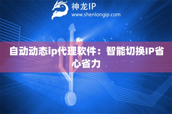 自動動態ip代理軟件：智能切換IP省心省力
