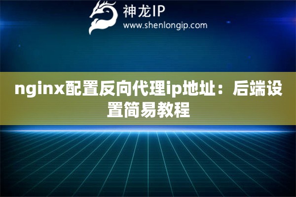 nginx配置反向代理ip地址：后端設置簡易教程