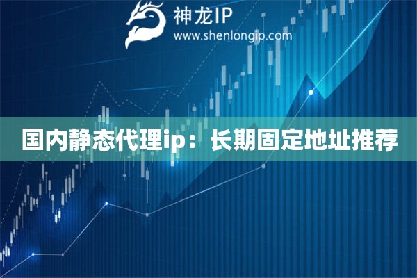 國內靜態代理ip：長期固定地址推薦